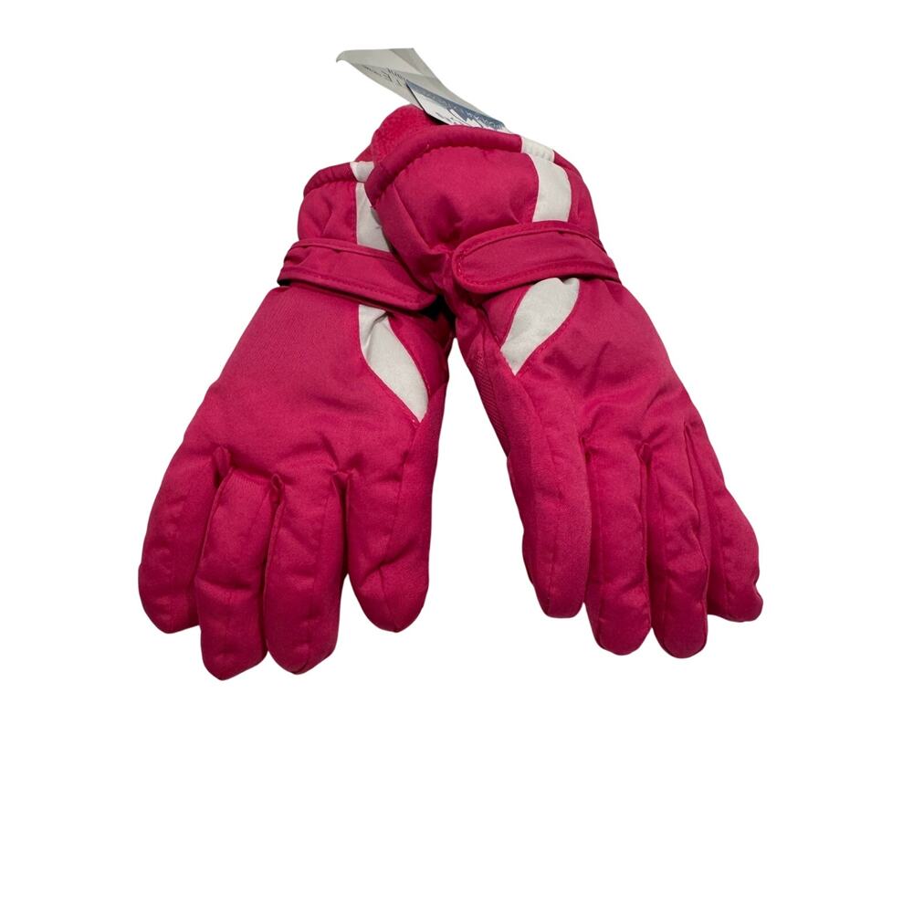 Polar Extreme‎ 3M Thinsulate Insulation Ski Gloves Girls 4-7 Pink White NWT